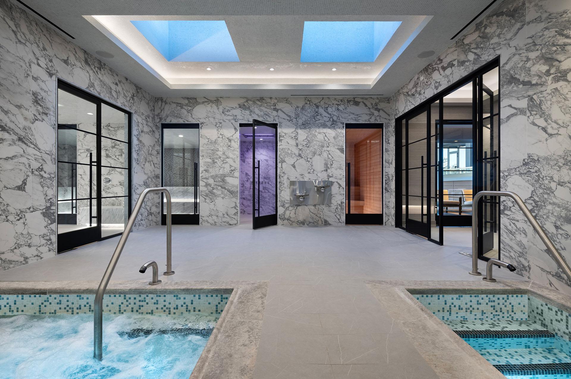 Spa Hot tub and Cold Plunge Pools